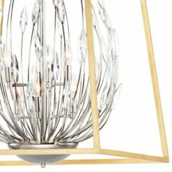 Maxim Bouquet 24 1/2"W Gold And Nickel Foyer Pendant Light 7 Maxim Bouquet 24 1/2"W Gold And Nickel Foyer Pendant Light -Lighting Sales Shop maxim bouquet 24 and one half inchw gold and nickel foyer pendant light 82n33views1