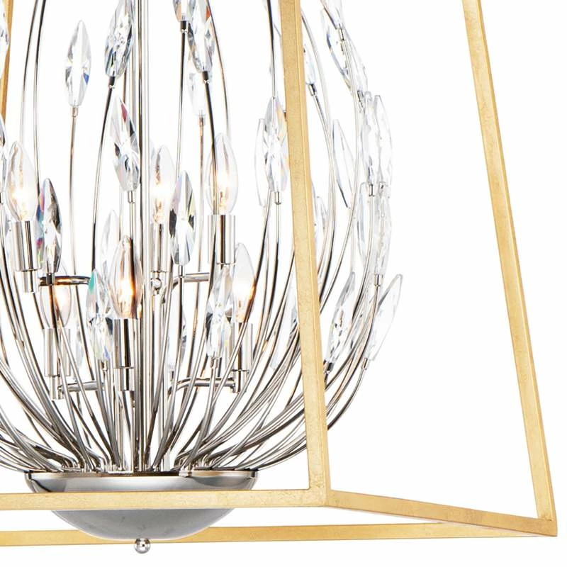 Maxim Bouquet 24 1/2"W Gold And Nickel Foyer Pendant Light 5 Maxim Bouquet 24 1/2"W Gold And Nickel Foyer Pendant Light - Image 3