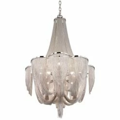 Maxim Chantilly 22" Wide Nickel Jewelry Chain Chandelier 10 Maxim Chantilly 22" Wide Nickel Jewelry Chain Chandelier -Lighting Sales Shop maxim chantilly 22 inch wide nickel jewelry chain chandelier w3845views1