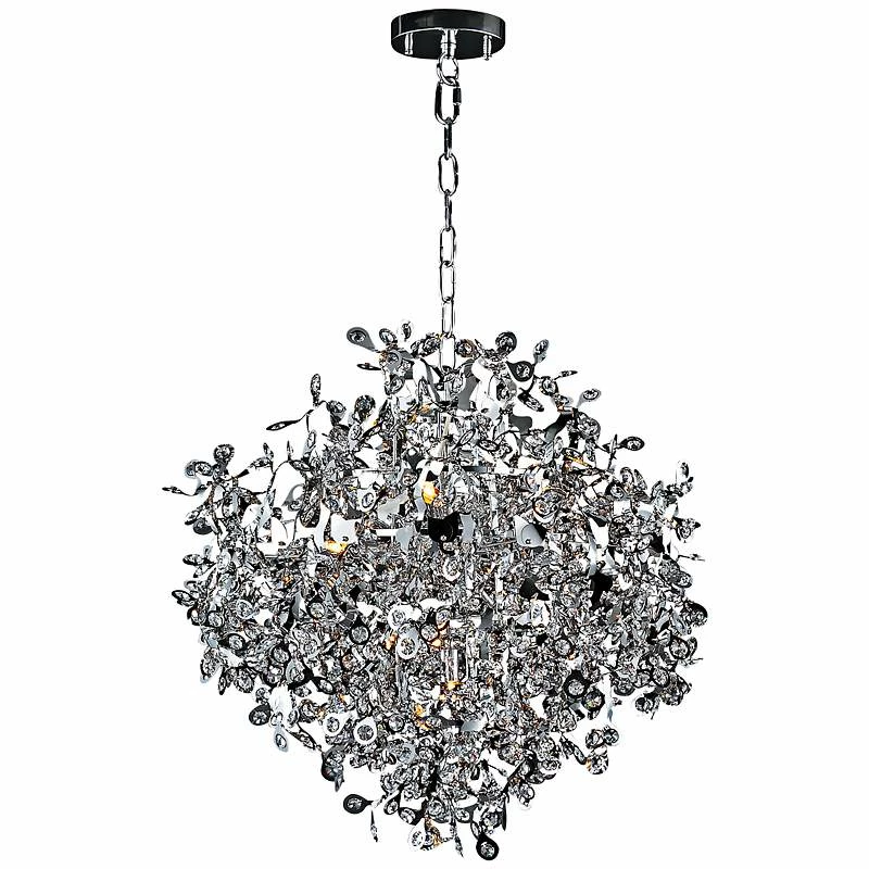 Maxim Comet 25" Wide Chrome And Crystal Chandelier 5 Maxim Comet 25" Wide Chrome And Crystal Chandelier - Image 3