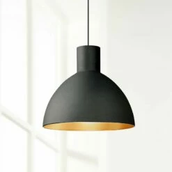Maxim Cora 19 3/4" Wide Black And Gold Pendant Light