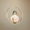 Maxim Coronet 12" Wide Satin Brass White Globe Orb Modern Mini Pendant -Lighting Sales Shop maxim coronet 12 inch wide satin brass white globe orb modern mini pendant 59j44cropped