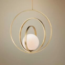 Maxim Coronet 20 1/2" Wide Satin Brass Pendant Light