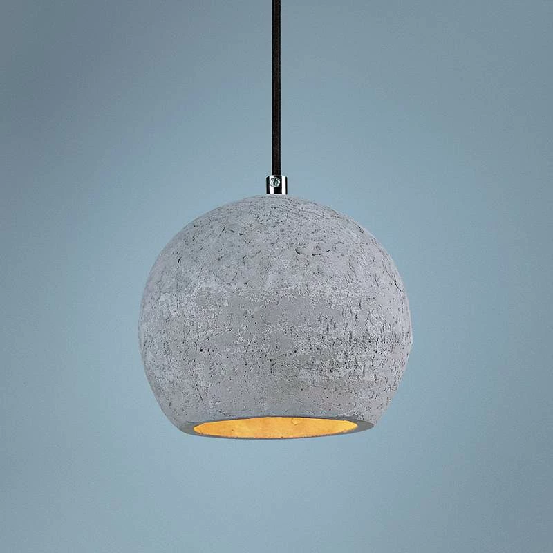 Maxim Crete 7"W 1-Light LED Concrete Dome Mini Pendant 3 Maxim Crete 7"W 1-Light LED Concrete Dome Mini Pendant