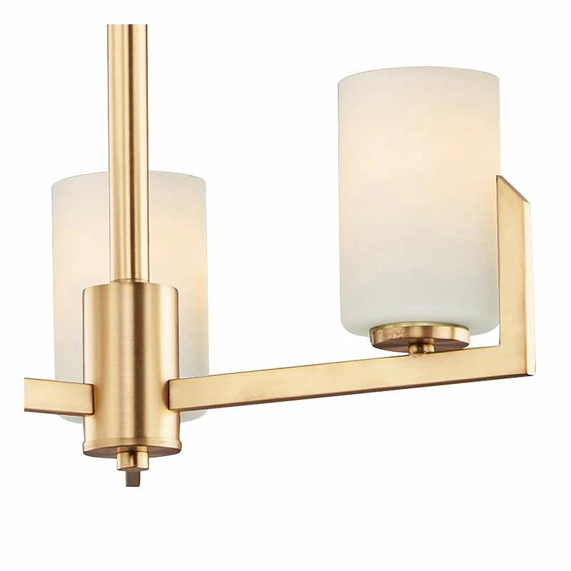 Maxim Dart 22 1/4" Wide Satin Brass 3-Light Chandelier 5 Maxim Dart 22 1/4" Wide Satin Brass 3-Light Chandelier - Image 3