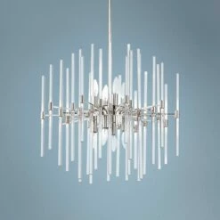 Maxim Divine 23" Wide Polished Nickel 8-Light Modern Pendant Light