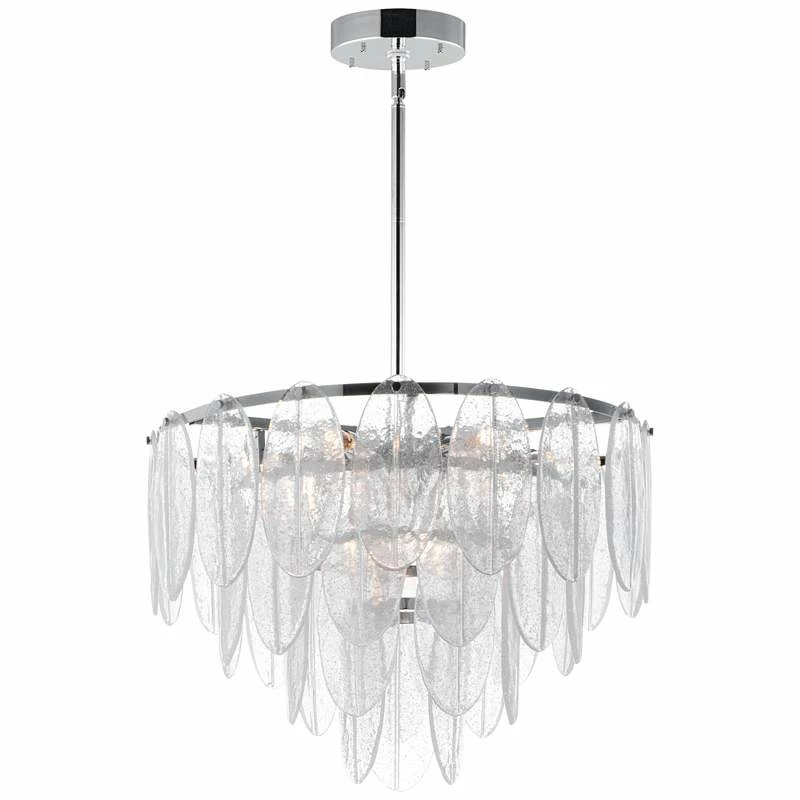 Maxim Glacier 24" Wide Polished Chrome Pendant Chandelier 4 Maxim Glacier 24" Wide Polished Chrome Pendant Chandelier - Image 2