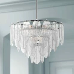 Maxim Glacier 24" Wide Polished Chrome Pendant Chandelier