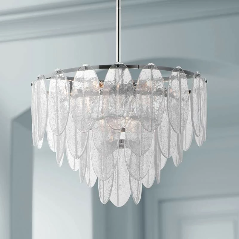 Maxim Glacier 24" Wide Polished Chrome Pendant Chandelier 3 Maxim Glacier 24" Wide Polished Chrome Pendant Chandelier