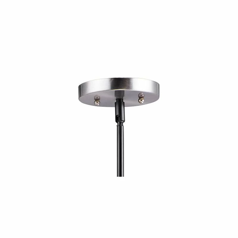 Maxim Goblet 23"W Black And Satin Nickel 5-Light Chandelier 6 Maxim Goblet 23"W Black And Satin Nickel 5-Light Chandelier - Image 4