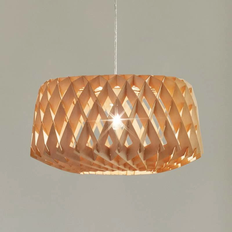 Maxim Horgen 23 1/2" 1-Light Uddo Finish Wood Shade Modern Pendant 3 Maxim Horgen 23 1/2" 1-Light Uddo Finish Wood Shade Modern Pendant
