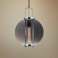 Maxim Minaret 10 1/2" Wide Polished Nickel Mini Pendant