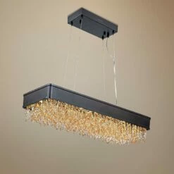 Maxim Mystic 32"W Bronze LED Kitchen Island Light Pendant