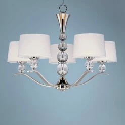 Maxim Rondo Nickel Finish 31" Wide 5-Light Chandelier