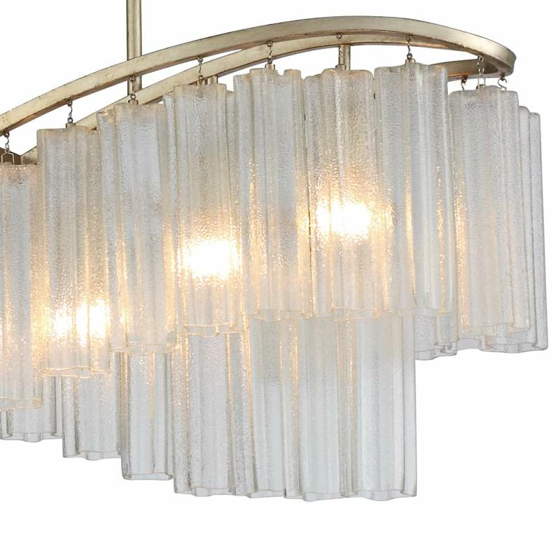 Maxim Victoria 41" Wide Silver And Glass Kitchen Island Light Pendant 5 Maxim Victoria 41" Wide Silver And Glass Kitchen Island Light Pendant - Image 3