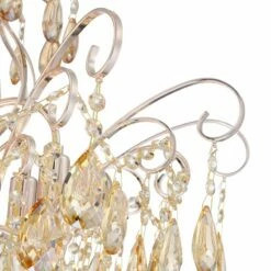 Mellie 24" Wide Champagne Gold And Crystal Chandelier -Lighting Sales Shop mellie 24 inch wide champagne gold and crystal chandelier 63c74views1