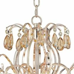 Mellie 24" Wide Champagne Gold And Crystal Chandelier -Lighting Sales Shop mellie 24 inch wide champagne gold and crystal chandelier 63c74views2