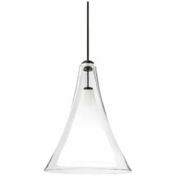 Melrose II Clear Glass LED Freejack Mini Pendant
