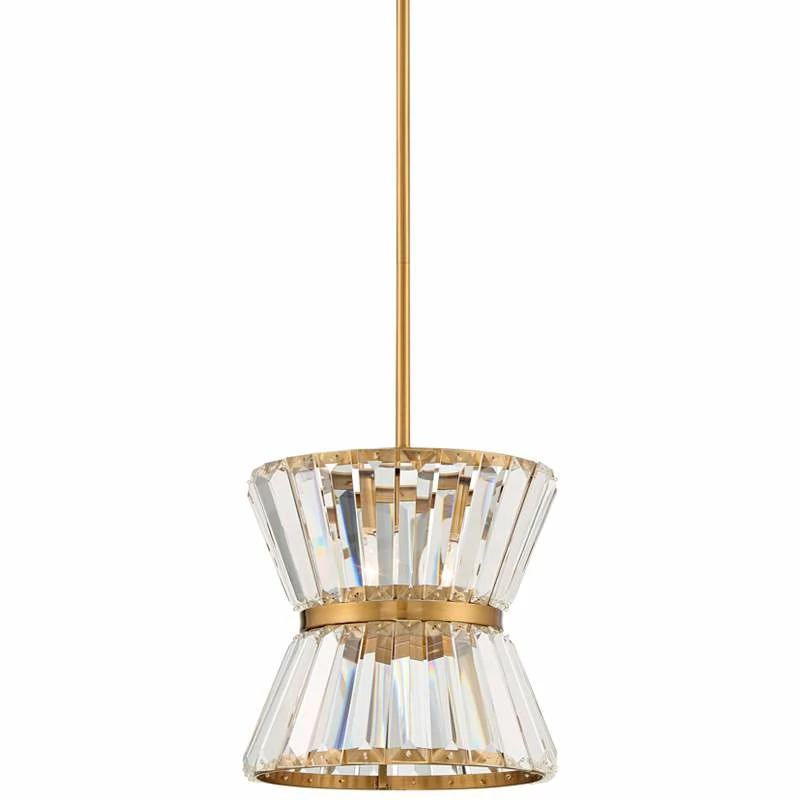 Melwick 10" Wide Soft Gold Crystal Mini Pendant 4 Melwick 10" Wide Soft Gold Crystal Mini Pendant - Image 2