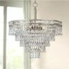 Mercer 20"W Olde Silver And Crystal Convertible Chandelier 2 Mercer 20"W Olde Silver And Crystal Convertible Chandelier -Lighting Sales Shop mercer 20 inchw olde silver and crystal convertible chandelier 40k36cropped