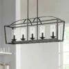 Golden Lighting Mercer 38 1/4"W Matte Black 5-Light Linear Island Pendant -Lighting Sales Shop mercer 38 and one quarter inchw matte black 5 light linear island pendant 089f2cropped