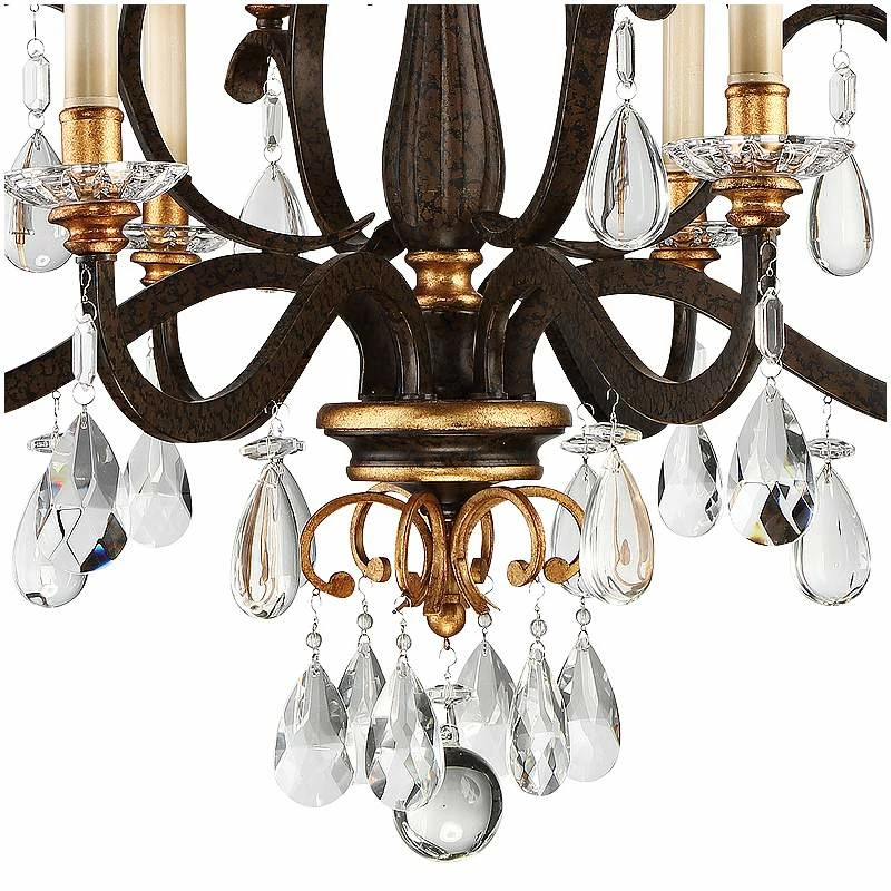 Metropolitan Chateau Nobles 34" Wide Raven Bronze 10-Light Chandelier 5 Metropolitan Chateau Nobles 34" Wide Raven Bronze 10-Light Chandelier - Image 3