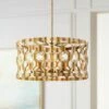 Metropolitan Coronade 22" Wide 6-Light Gold Leaf Pendant Light 2 Metropolitan Coronade 22" Wide 6-Light Gold Leaf Pendant Light -Lighting Sales Shop metropolitan coronade 22 inch wide 6 light gold leaf pendant light 66r56cropped