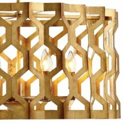 Metropolitan Coronade 26" Wide 6-Light Gold Leaf Pendant Light 7 Metropolitan Coronade 26" Wide 6-Light Gold Leaf Pendant Light -Lighting Sales Shop metropolitan coronade 26 inch wide 6 light gold leaf pendant light 63w36views1