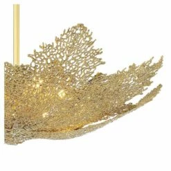 Metropolitan Evergold 24"W India Gold Leaf LED Pendant Light 7 Metropolitan Evergold 24"W India Gold Leaf LED Pendant Light -Lighting Sales Shop metropolitan evergold 24 inchw india gold leaf led pendant light 92d49views1