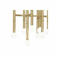 Jonathan Adler Meurice 38"W Modern Brass Kitchen Island Light Chandelier -Lighting Sales Shop meurice 38 inchw modern brass kitchen island light chandelier u6820views1