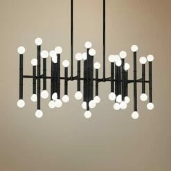 Jonathan Adler Meurice 38"W Patina Bronze Kitchen Island Light Chandelier