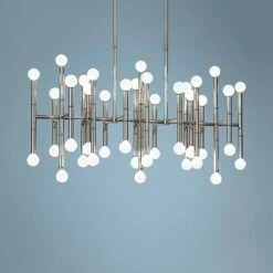 Jonathan Adler Meurice 38"W Polished Nickel Kitchen Island Light Chandelier