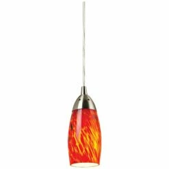 Milan Collection Fire Red Mini Pendant Chandelier -Lighting Sales Shop milan collection fire red mini pendant chandelier 27061