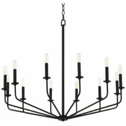 Milanese 37 1/2" Wide Black Candelabra 12-Light Chandelier -Lighting Sales Shop milanese 37 and one half inch wide black candelabra 12 light chandelier 96c29