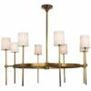 Minerva 48" Wide Antique Brass Metal 8-Light Chandelier -Lighting Sales Shop minerva 48 inch wide antique brass metal 8 light chandelier 610y5