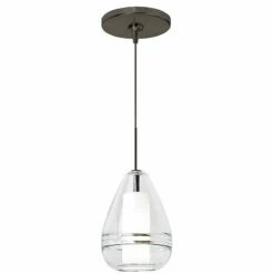 Mini Ella 5" Wide Clear Glass Freejack Mini Pendant Light