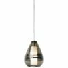 Mini Ella 5" Wide Smoke Glass Freejack Mini Pendant Light