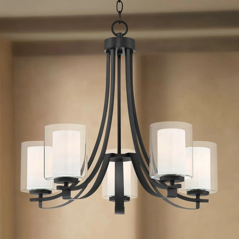 Minka Parsons Studio 25 1/2" Wide Sand Coal 5-Light Chandelier 3 Minka Parsons Studio 25 1/2" Wide Sand Coal 5-Light Chandelier
