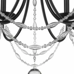 Golden Lighting Mirabella 25 1/2" Wide Matte Black Metal 6-Light Chandelier 10 Golden Lighting Mirabella 25 1/2" Wide Matte Black Metal 6-Light Chandelier -Lighting Sales Shop mirabella 25 and one half inch wide matte black metal 6 light chandelier 041c2views2