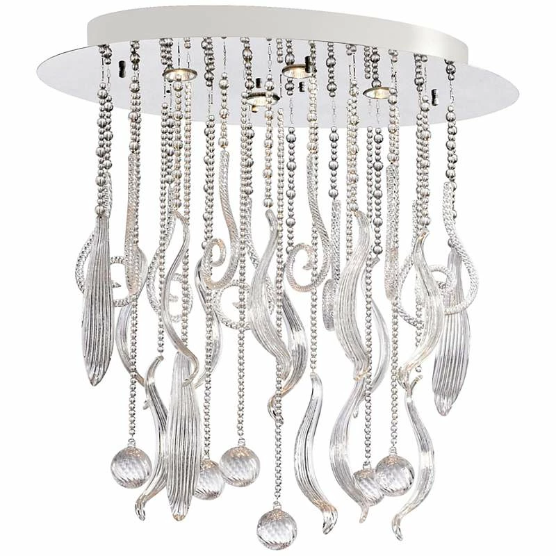Mirabelle 45 1/4" Wide Clear Glass Pendant Light 4 Mirabelle 45 1/4" Wide Clear Glass Pendant Light - Image 2