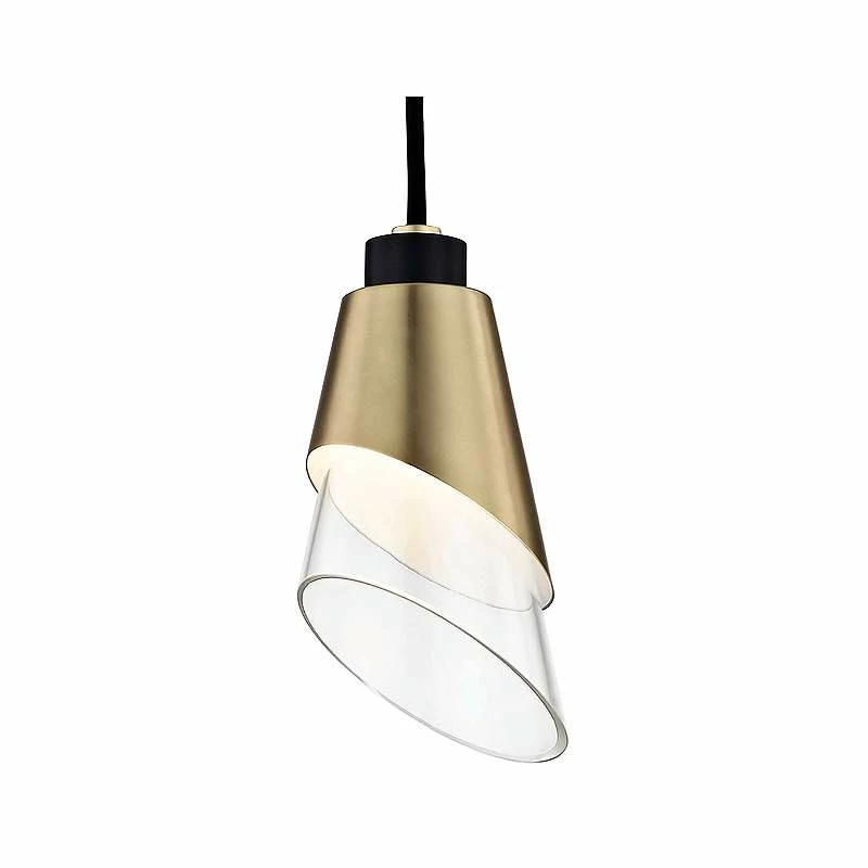 Mitzi Angie 4 1/2" Wide Aged Brass LED Mini Pendant 5 Mitzi Angie 4 1/2" Wide Aged Brass LED Mini Pendant - Image 3
