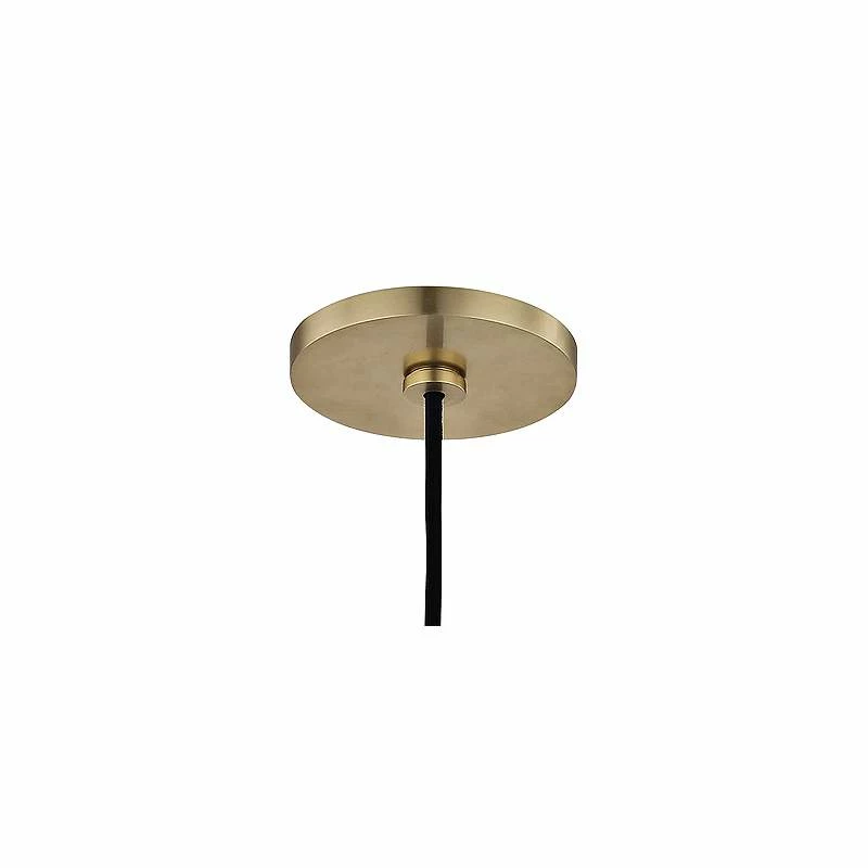 Mitzi Angie 4 1/2" Wide Aged Brass LED Mini Pendant 6 Mitzi Angie 4 1/2" Wide Aged Brass LED Mini Pendant - Image 4