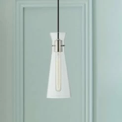 Mitzi Anya 5 1/2" Wide Polished Nickel Mini Pendant