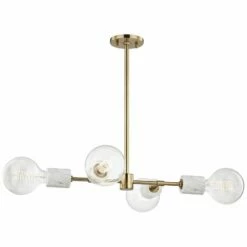 Mitzi Asime 24 1/2" Wide Aged Brass 4-Light Pendant -Lighting Sales Shop mitzi asime 24 and one half inch wide aged brass 4 light pendant 47d26
