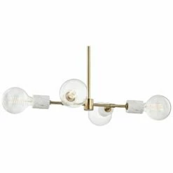 Mitzi Asime 24 1/2" Wide Aged Brass 4-Light Pendant -Lighting Sales Shop mitzi asime 24 and one half inch wide aged brass 4 light pendant 47d26views1
