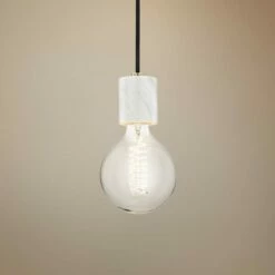 Mitzi Asime 5" Wide Aged Brass Mini Pendant