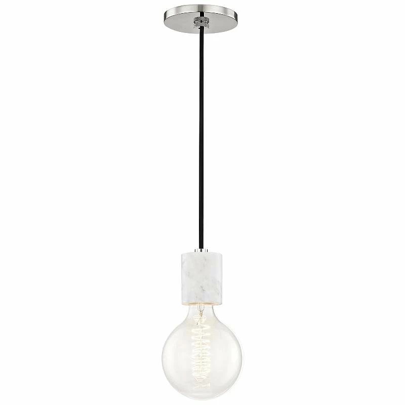 Mitzi Asime 5" Wide Polished Nickel Mini Pendant 3 Mitzi Asime 5" Wide Polished Nickel Mini Pendant