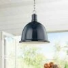 Mitzi Blair 16"W Polished Nickel Pendant Light W/ Navy Shade -Lighting Sales Shop mitzi blair 16 inchw polished nickel pendant light w navy shade 47g30cropped
