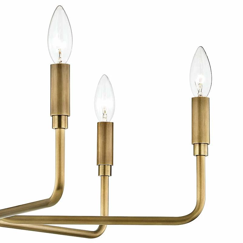 Mitzi Brigitte 25" Wide Aged Brass 6-Light Chandelier 5 Mitzi Brigitte 25" Wide Aged Brass 6-Light Chandelier - Image 3