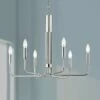 Mitzi Brigitte 25" Wide Polished Nickel 6-Light Chandelier -Lighting Sales Shop mitzi brigitte 25 inch wide polished nickel 6 light chandelier 47j56cropped